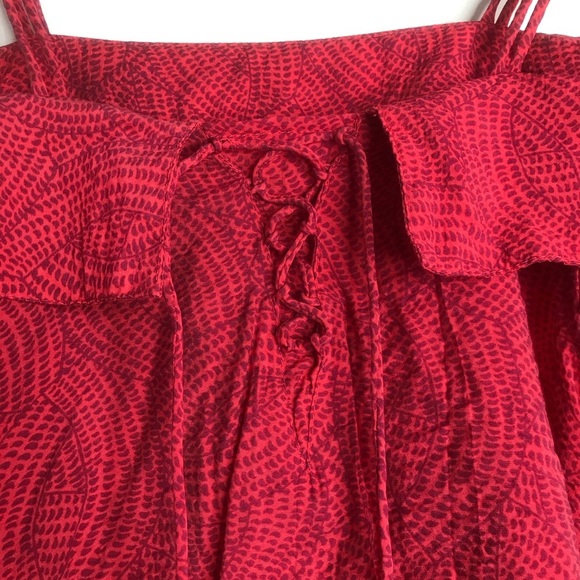 Anthropologie Maeve Mandalay Cold Shoulder Blouse Size XS - Picture 6 of 11